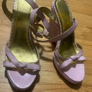 Coach vintage pink wedge